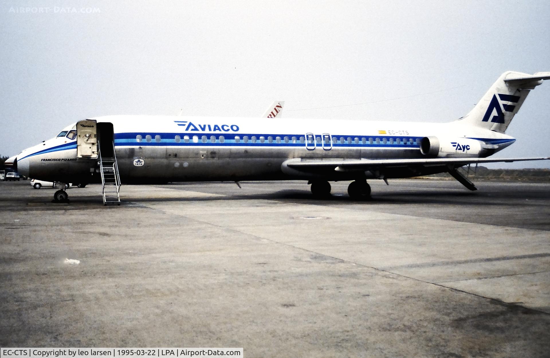 EC-CTS, 1976 Douglas DC-9-34CF C/N 47704, Las Palmas 25.3.1995