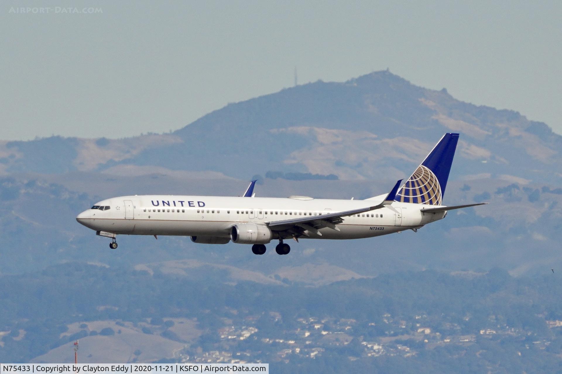 N75433, 2009 Boeing 737-924/ER C/N 33527, SFO 2020.