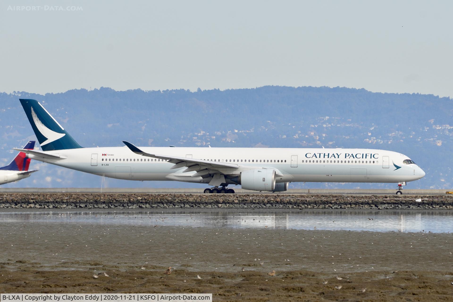 B-LXA, 2017 Airbus A350-1041 C/N 0118, SFO 2020.