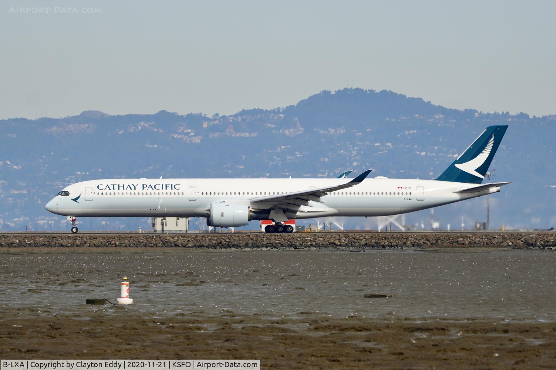 B-LXA, 2017 Airbus A350-1041 C/N 0118, SFO 2020.