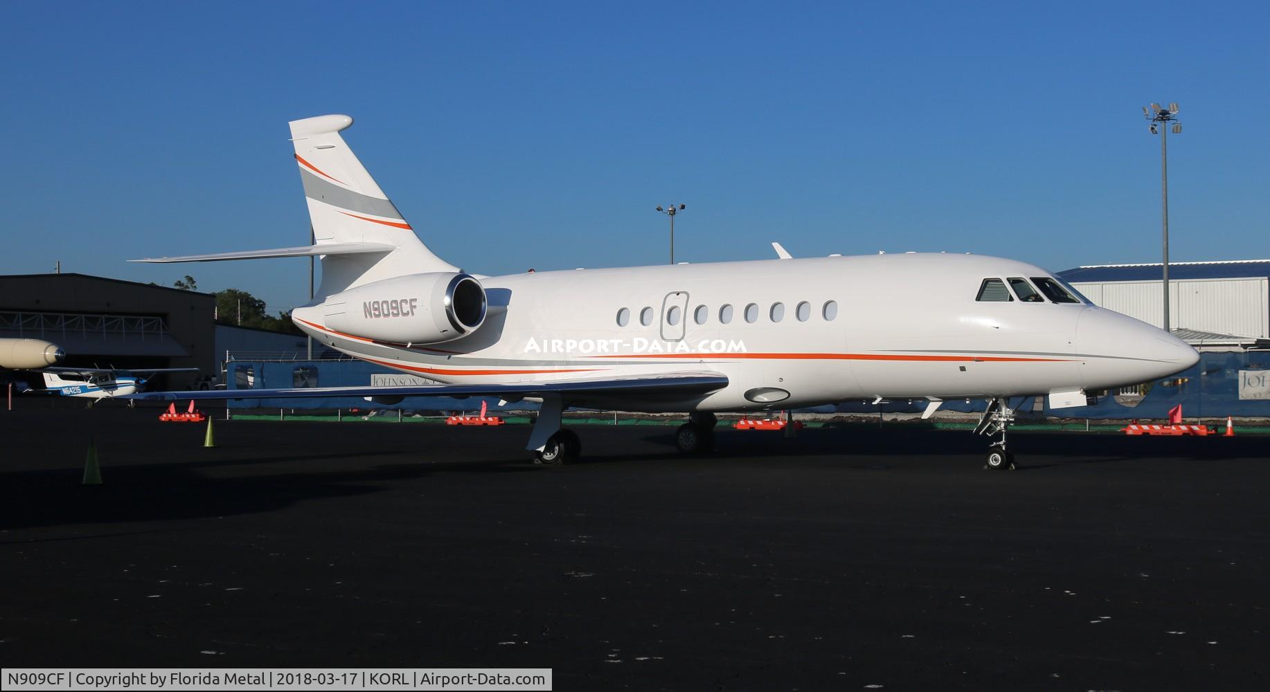 N909CF, 2003 Dassault Falcon 2000EX C/N 04, ORL spotting 2018