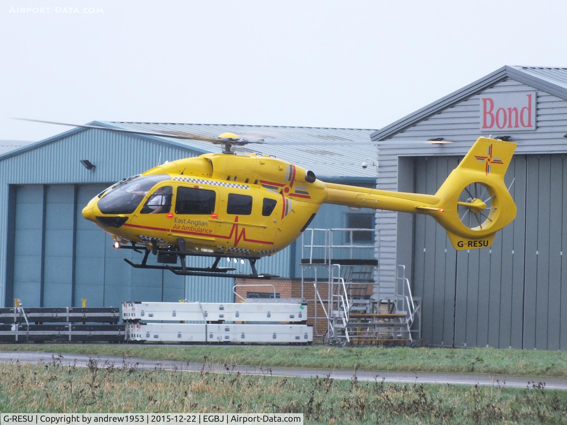 G-RESU, 2015 Airbus Helicopters EC-145T-2 (BK-117D-2) C/N 20052, G-RESU at Gloucestershire Airport.