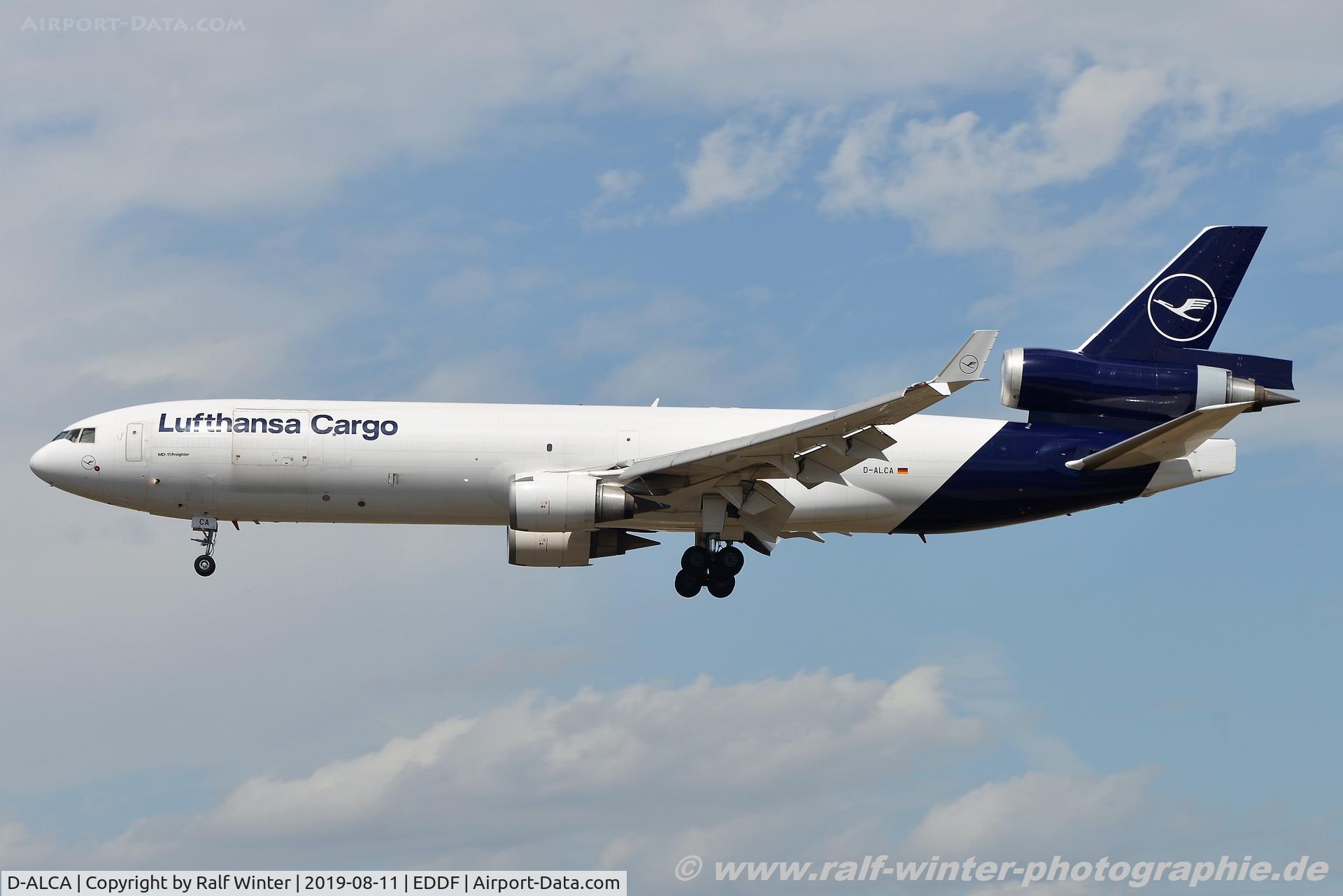 D-ALCA, 1998 McDonnell Douglas MD-11F C/N 48781, McDonnell Douglas MD-11F - LH GEC Lufthansa Cargo 'Wilhelm Althen' - 48781 - D-ALCA - 11.08.2019 - FRA