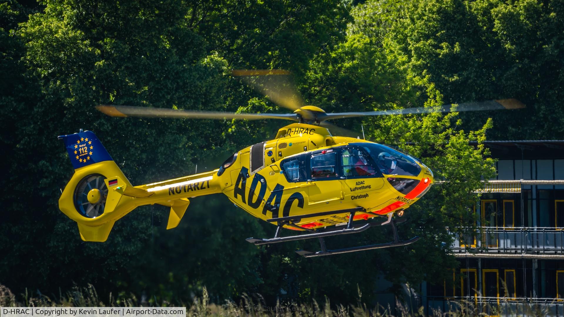 D-HRAC, Eurocopter EC-135P-2 C/N 1047, D-HRAC at Hospital Günzburg