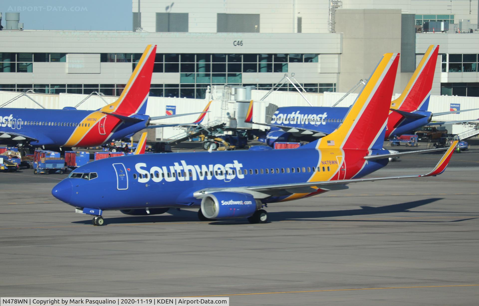 N478WN, 2004 Boeing 737-7H4 C/N 33989, Boeing 737-7H4