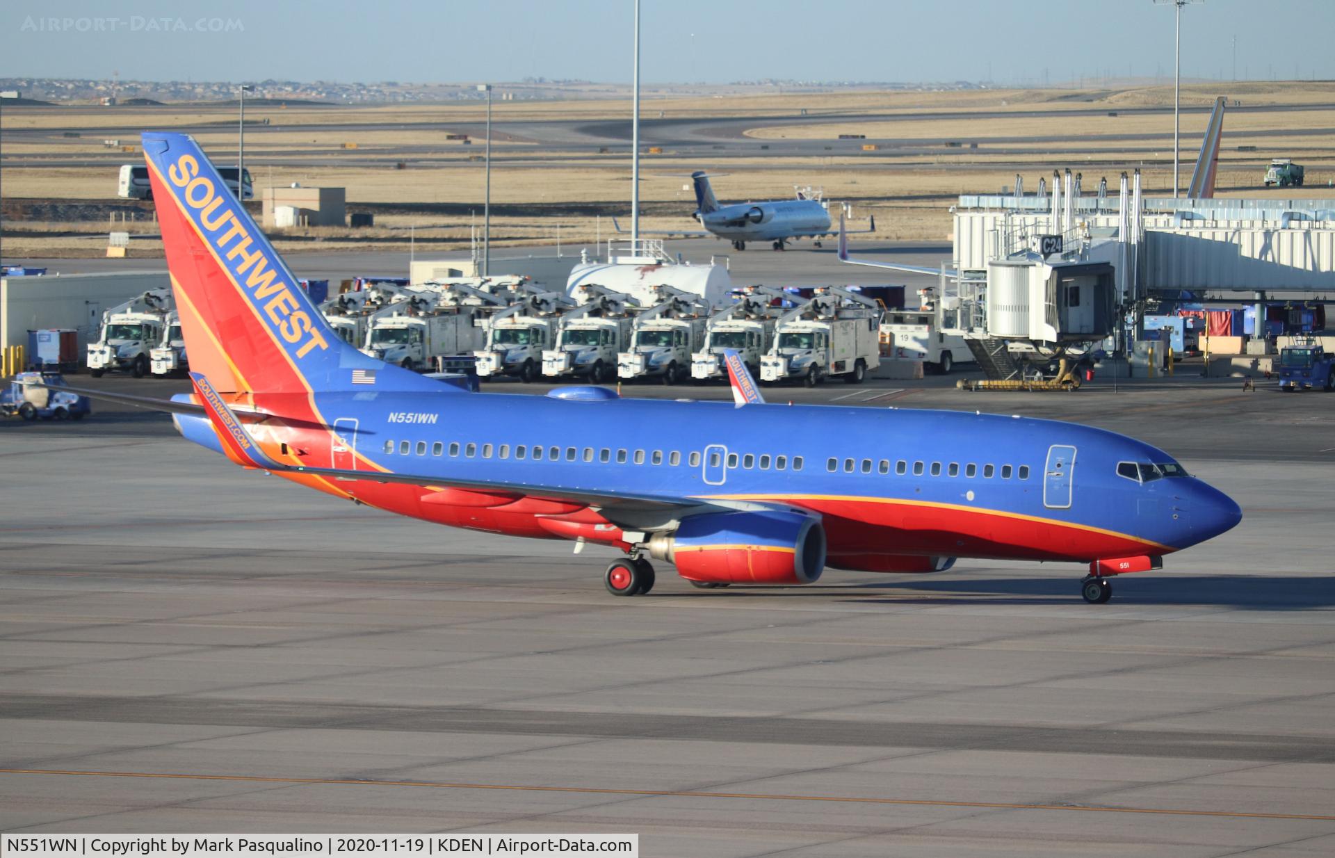 N551WN, 2001 Boeing 737-76Q C/N 30280, Boeing 737-76Q