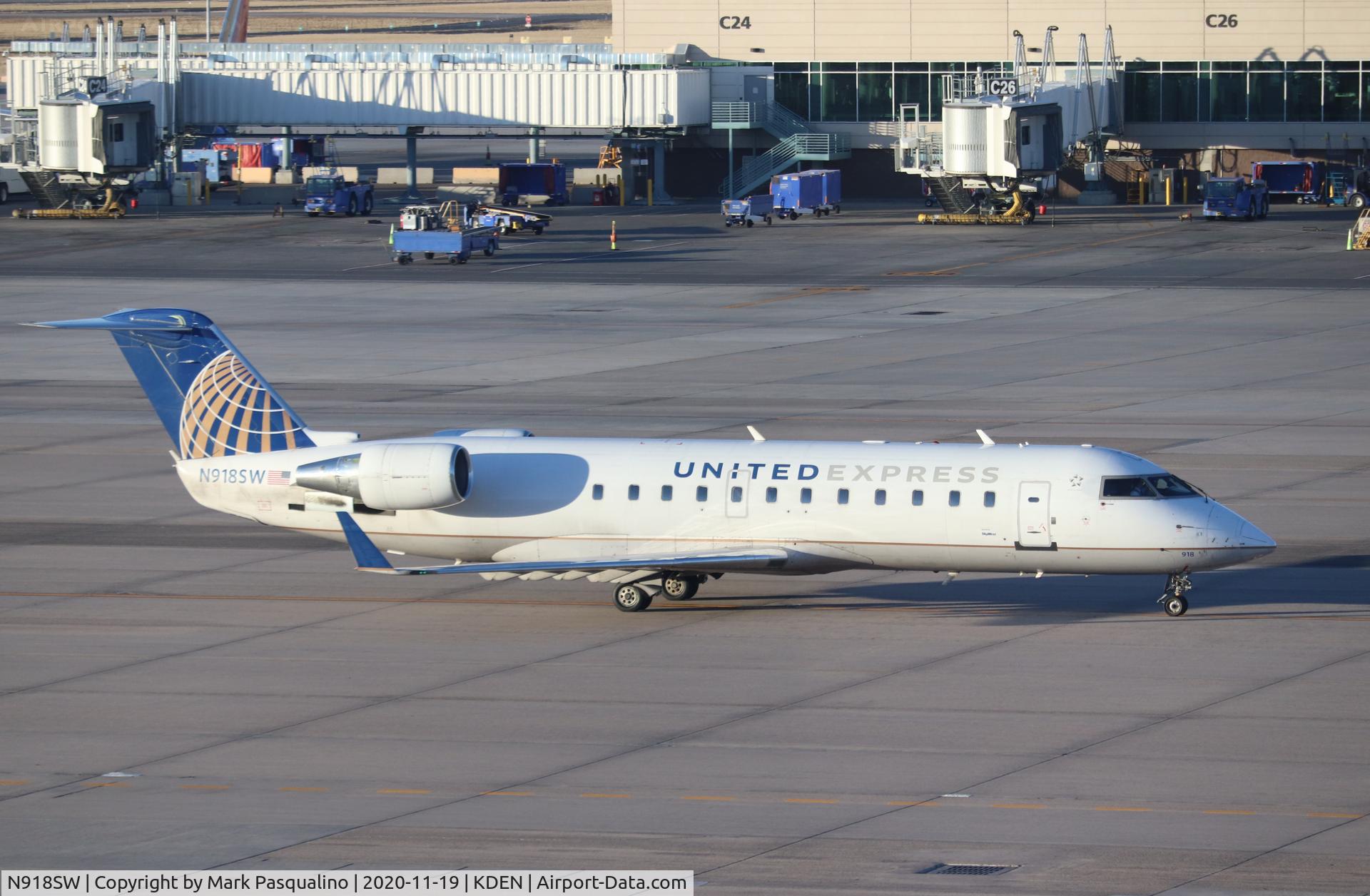 N918SW, 2002 Bombardier CRJ-200LR (CL-600-2B19) C/N 7645, CL-600-2B19