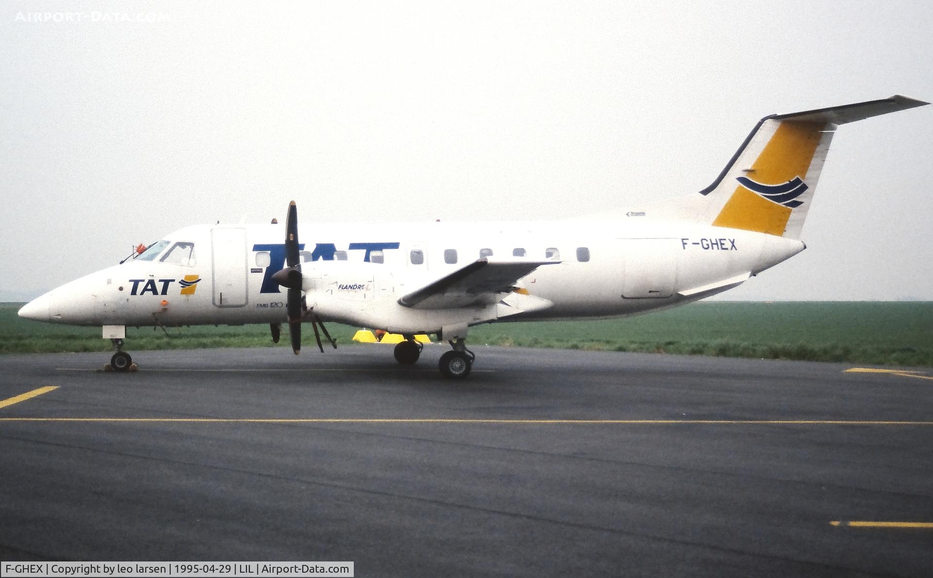 F-GHEX, 1990 Embraer EMB-120RT Brasilia Brasilia C/N 120209, Lil France 29.4.1995