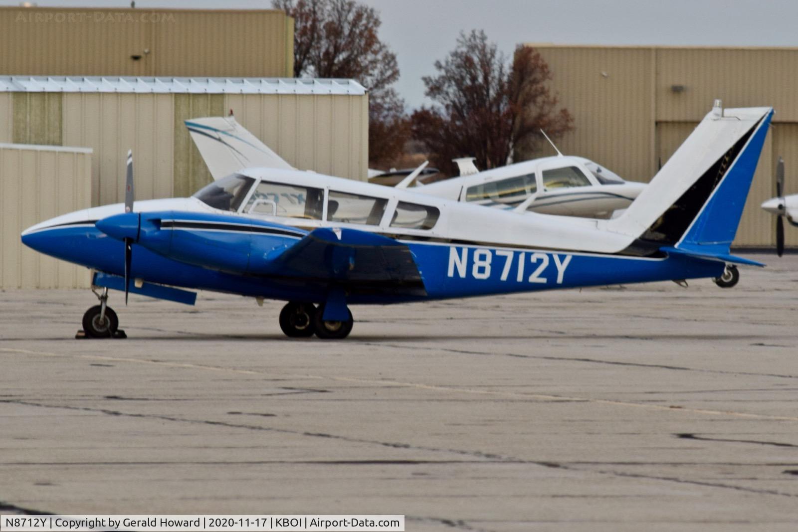 N8712Y, 1969 Piper PA-30 Twin Comanche C/N 30-1861, Parked on south GA ramp.