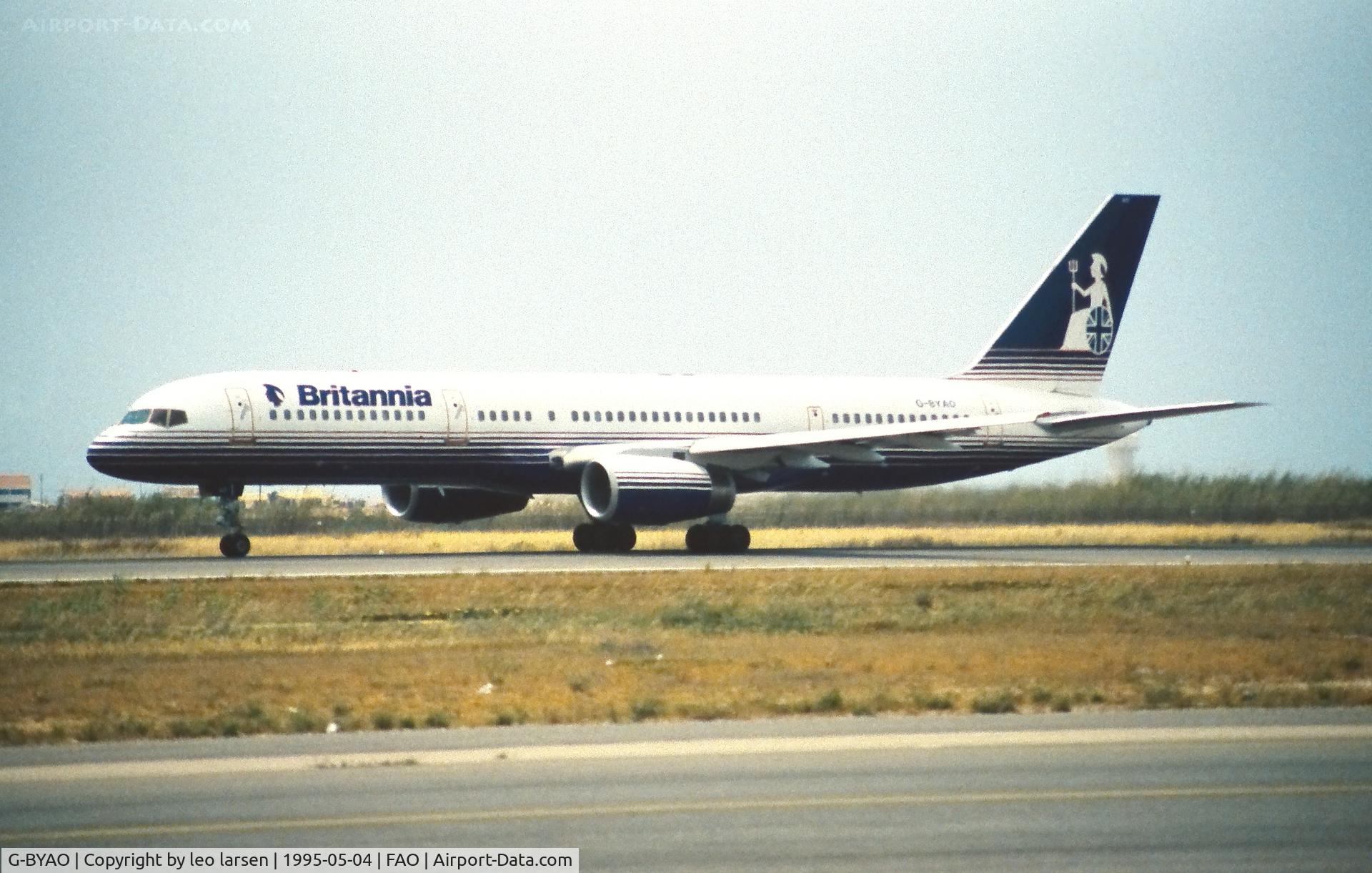 G-BYAO, 1994 Boeing 757-204 C/N 27235, Faro 4.5.1995