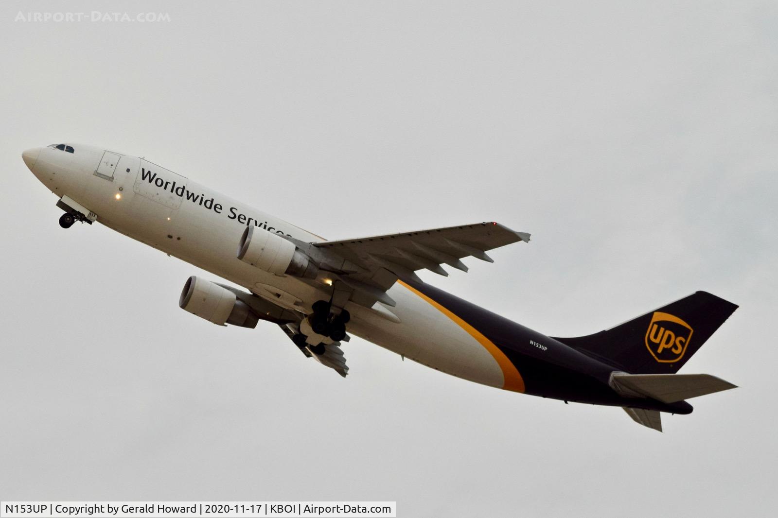 N153UP, 2003 Airbus A300F4-622R C/N 839, Departing BOI.