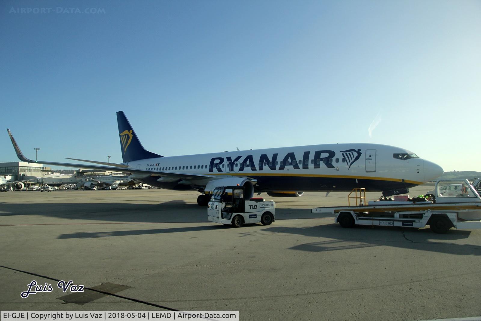 EI-GJE, 2018 Boeing 737-800 C/N 44823, Ryanair