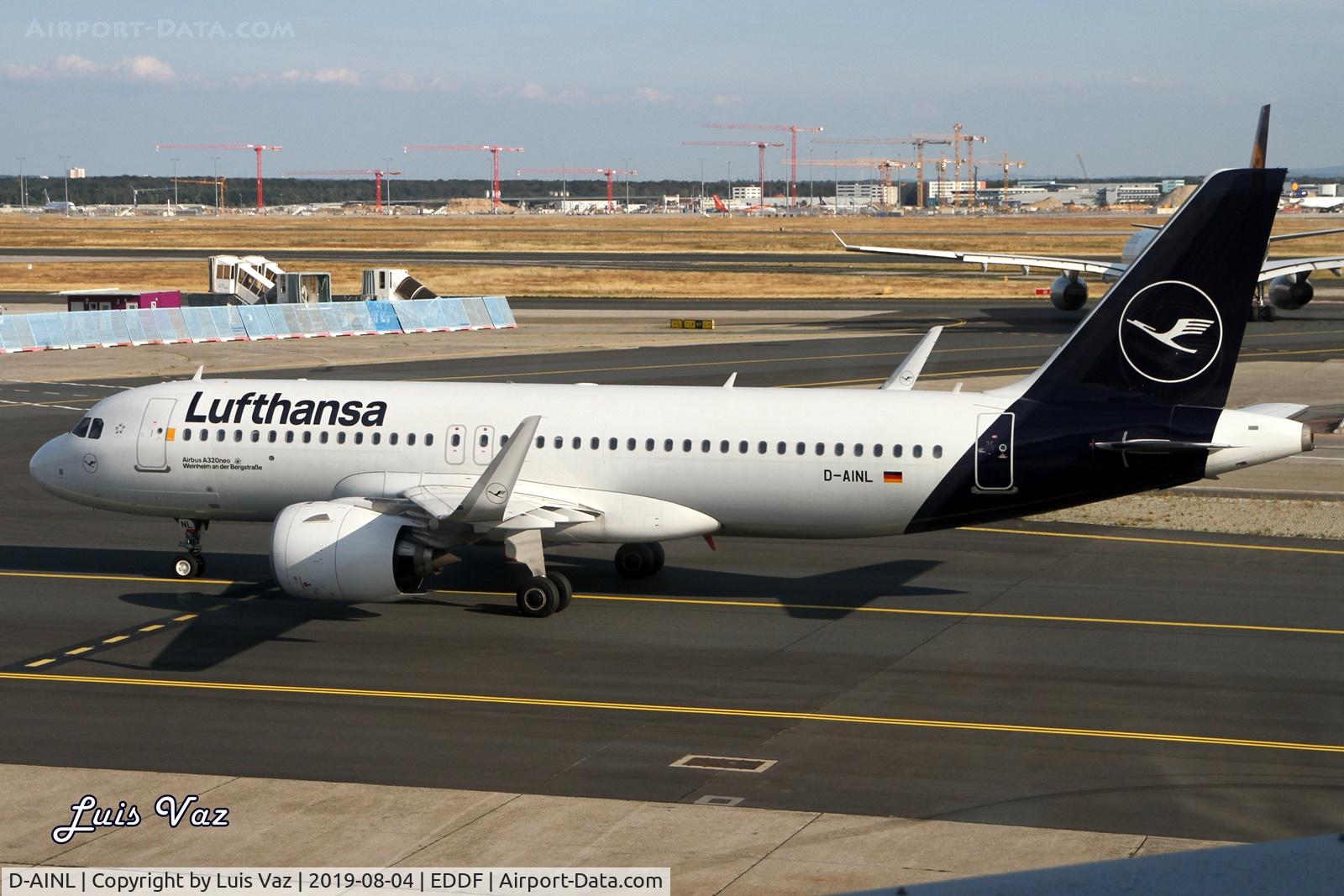 D-AINL, 2018 Airbus A320-271N C/N 8383, Lufthansa