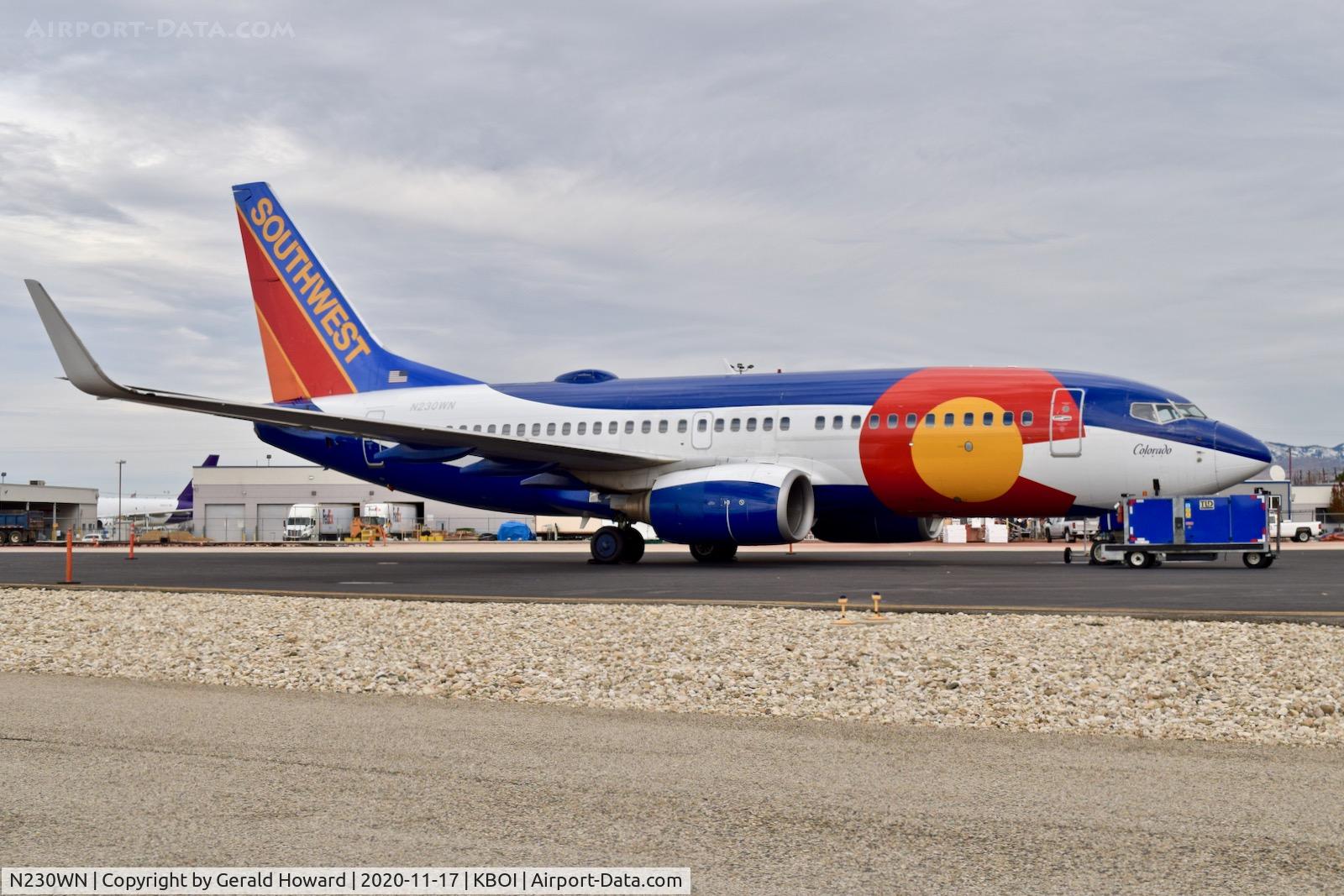 N230WN, 2006 Boeing 737-7H4 C/N 34592, Parked on the NIFC ramp for maintenance.