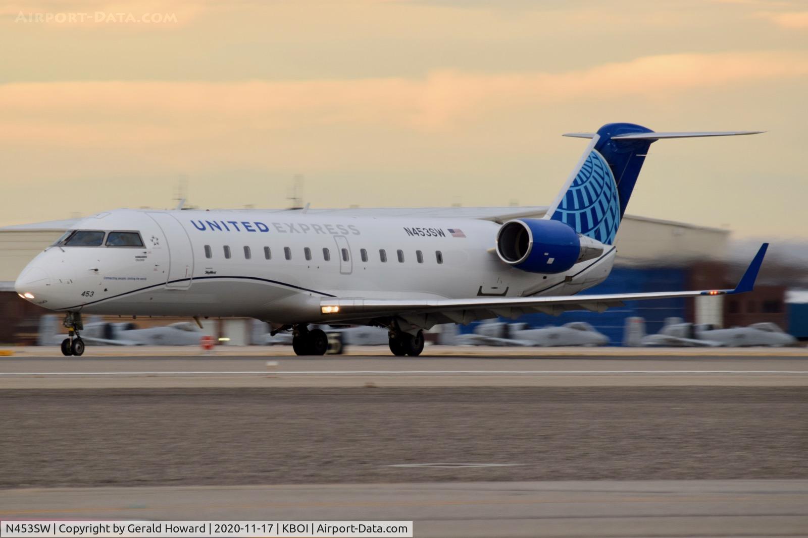 N453SW, 2003 Bombardier CRJ-200LR (CL-600-2B19) C/N 7743, On 10L.