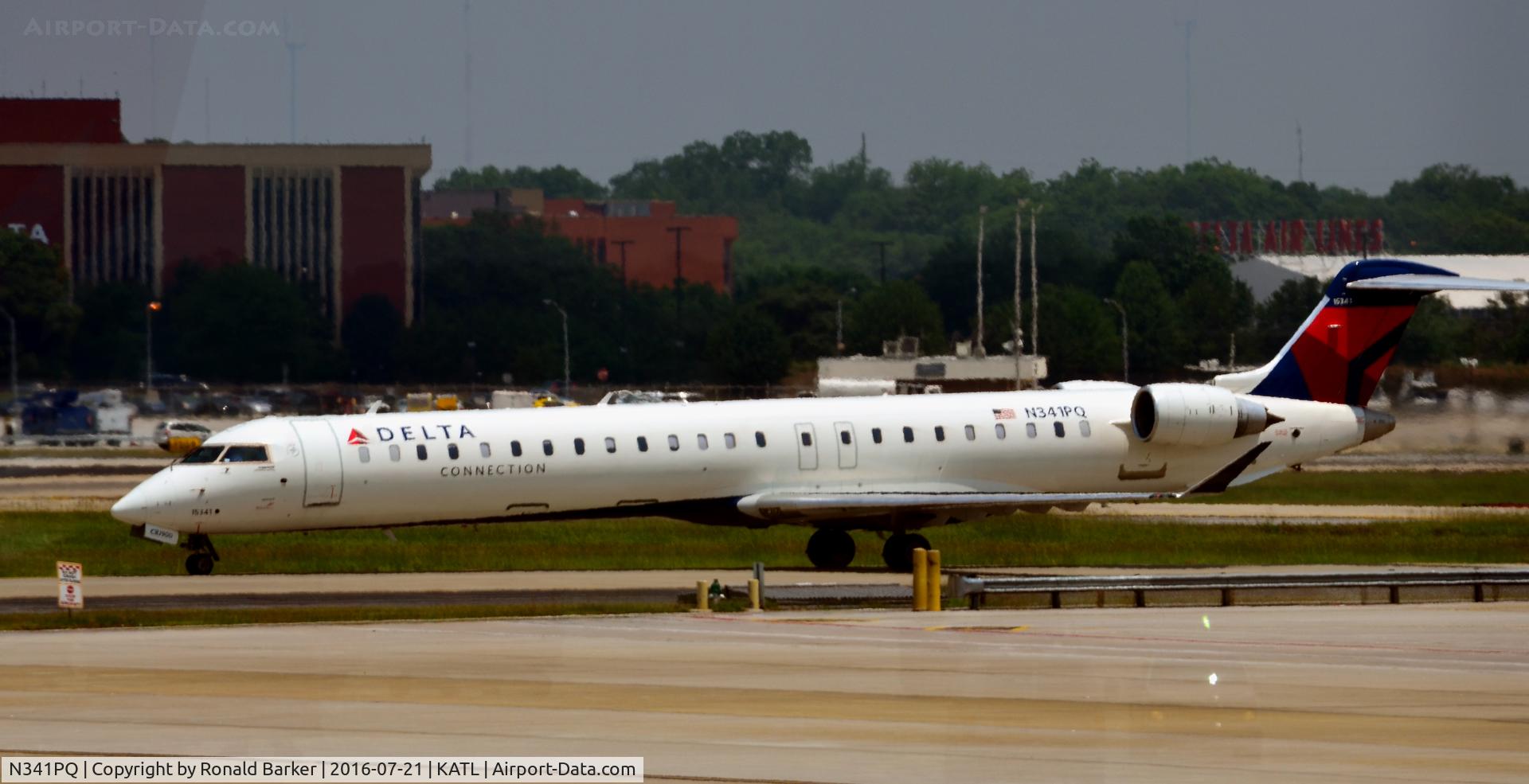 N341PQ, 2014 Bombardier CL 600-2D24 C/N 15341, Taxi Atlanta