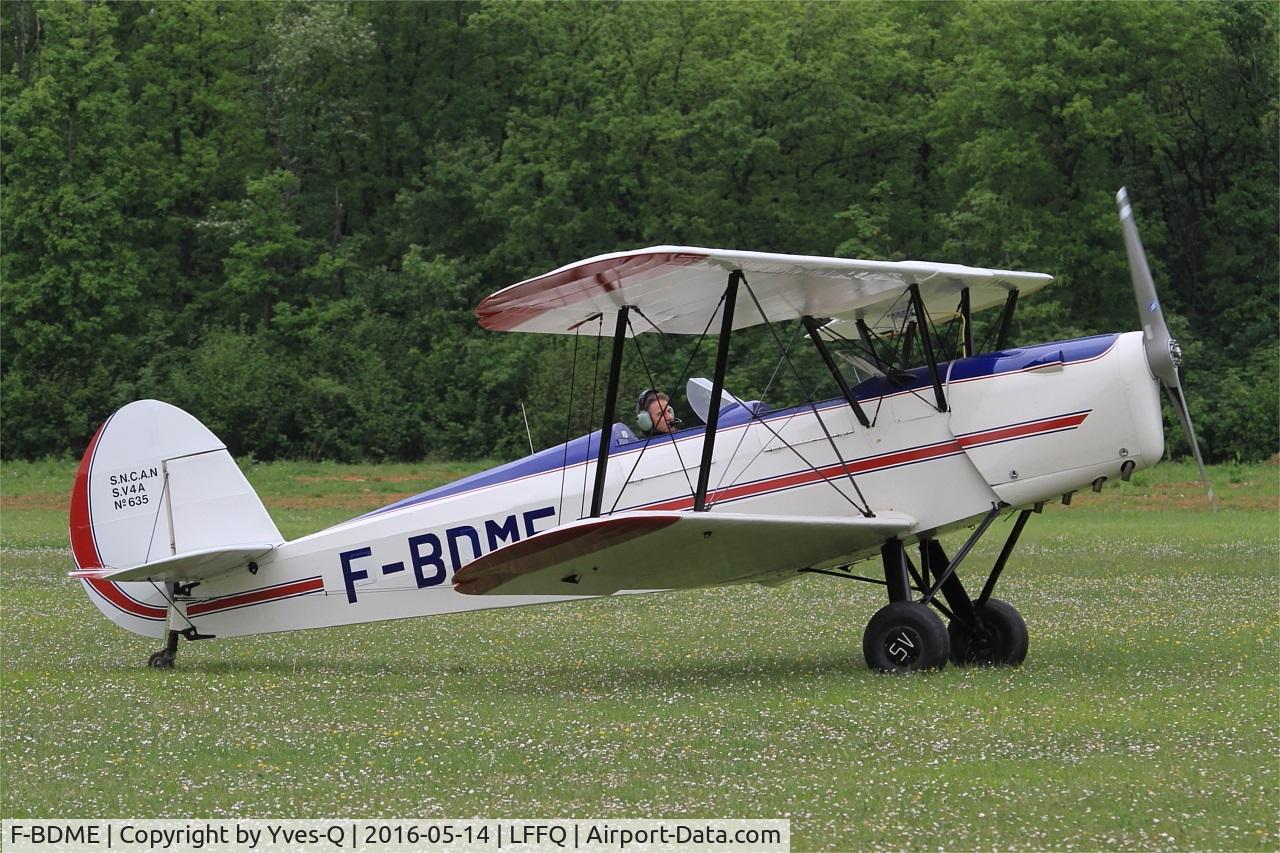 F-BDME, Stampe-Vertongen SV-4A C/N 635, Stampe-Vertongen SV-4A, Taxiing to parking area, La Ferté-Alais airfield (LFFQ) Air show 2016