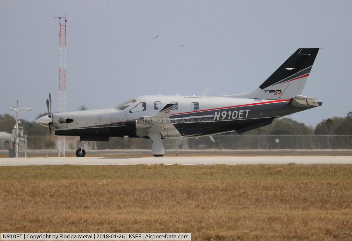 N910ET, 2017 Socata TBM-910 C/N 1214, Sebring 2018