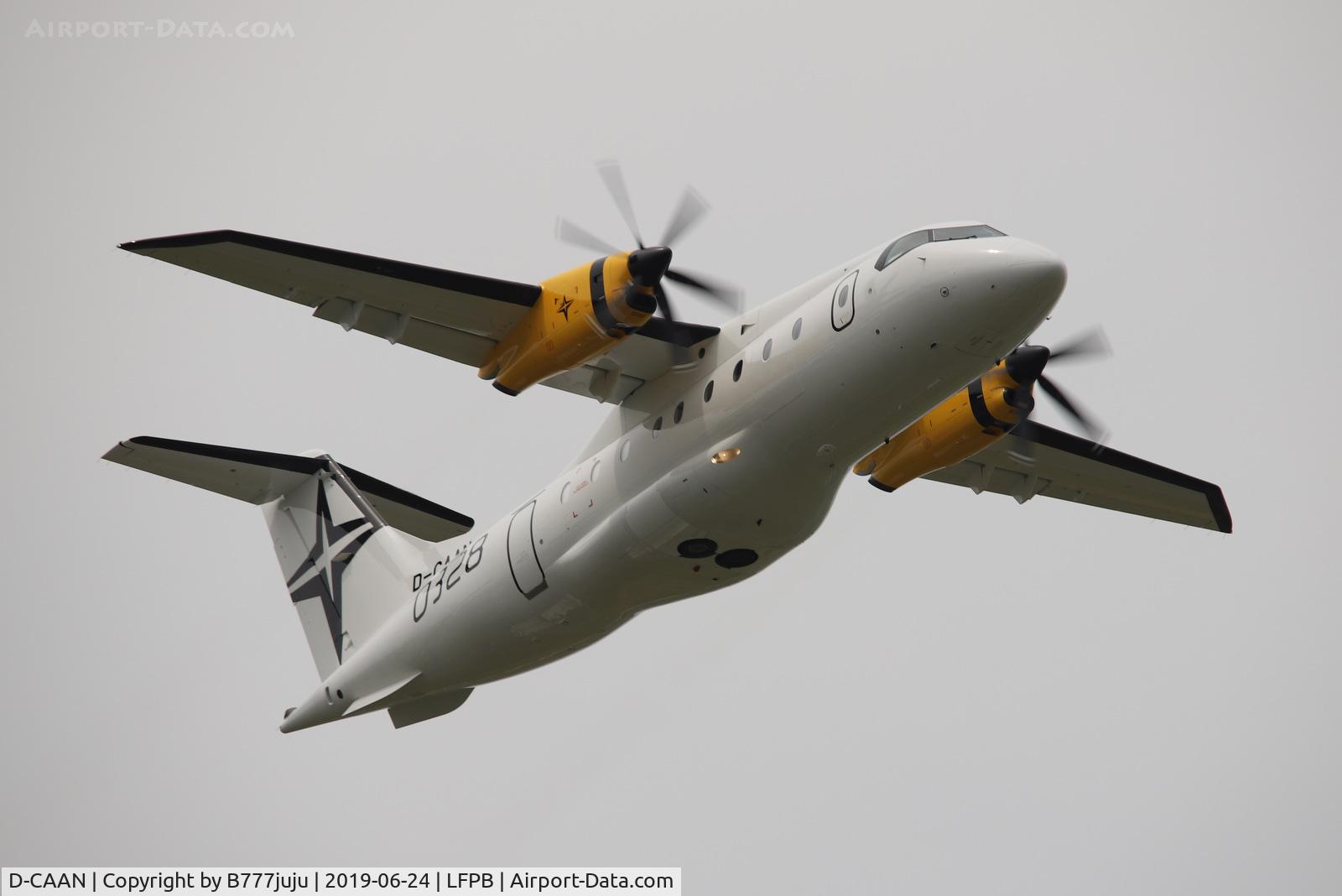 D-CAAN, 1995 Dornier 328-100 C/N 3061, on departure from Le-Bourget