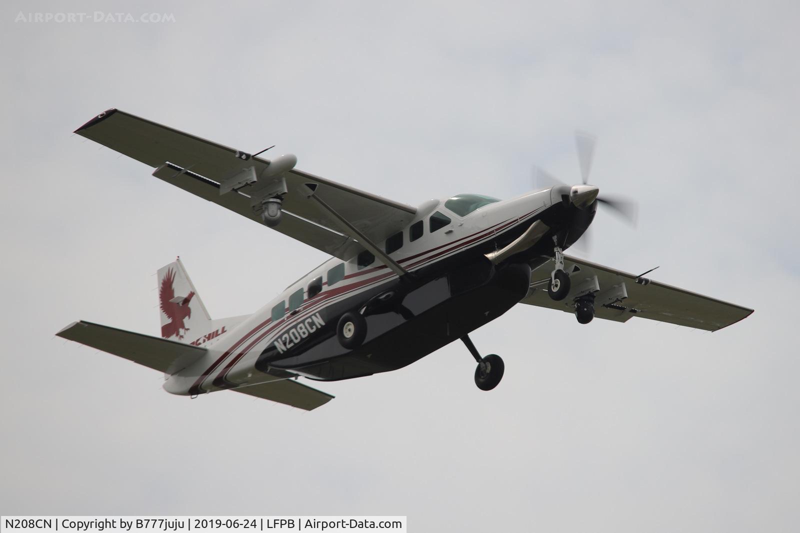 N208CN, 2017 Cessna 208B Grand Caravan EX C/N 208B5415, on departure from Le-Bourget