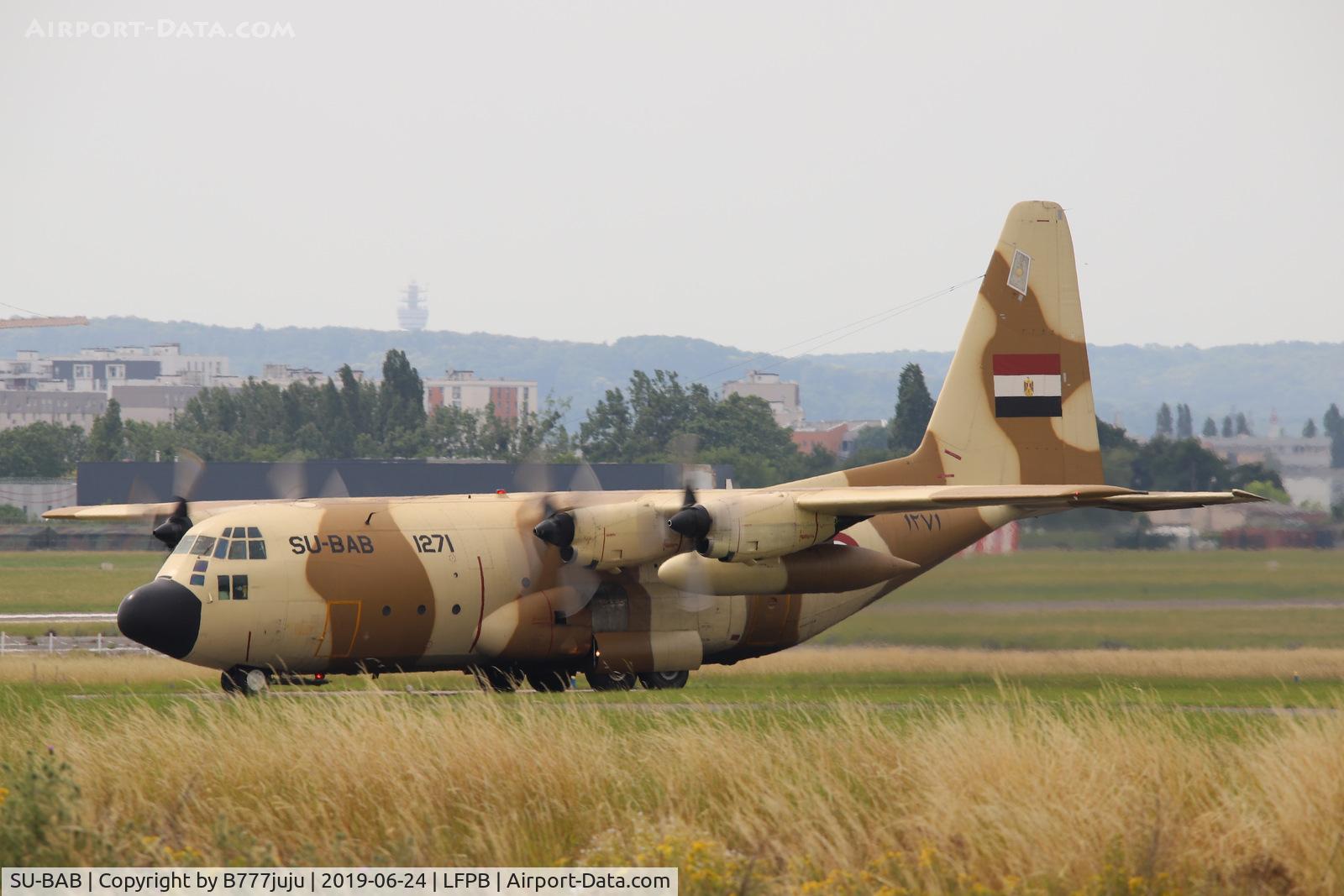 SU-BAB, 1976 Lockheed C-130H Hercules C/N 382-4709, at Le-Bourget
