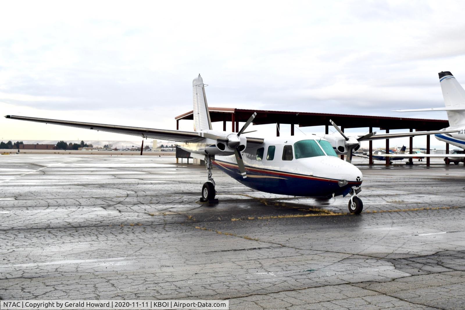 N7AC, 1961 Aero Commander 500B Commander C/N 500B-1013-34, Parked on north GA ramp.