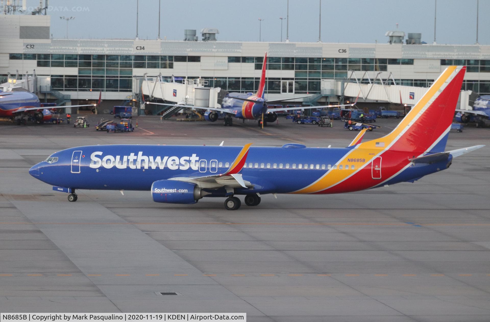 N8685B, 2016 Boeing 737-8H4 C/N 36723, Boeing 737-8H4