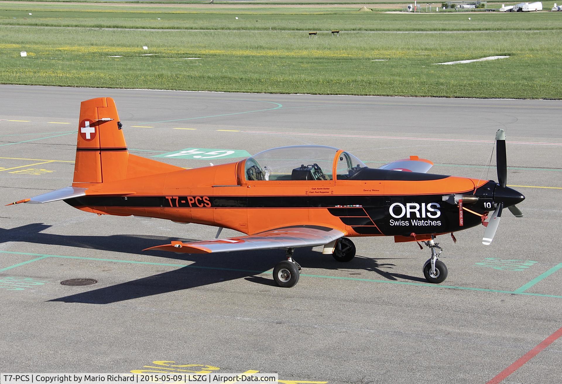 T7-PCS, 1982 Pilatus PC-7 C/N 318, with ORIS labeling