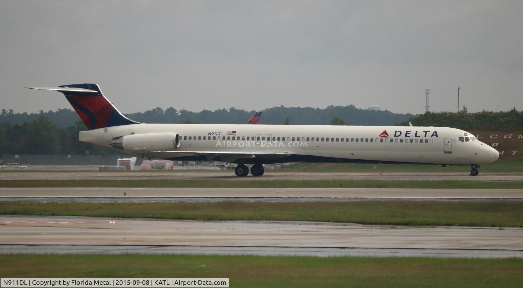 N911DL, 1987 McDonnell Douglas MD-88 C/N 49542, ATL spotting 2015