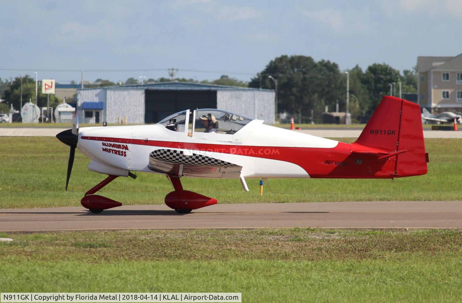 N911GK, 2008 Vans RV-6A C/N 21654, SNF LAL 2018