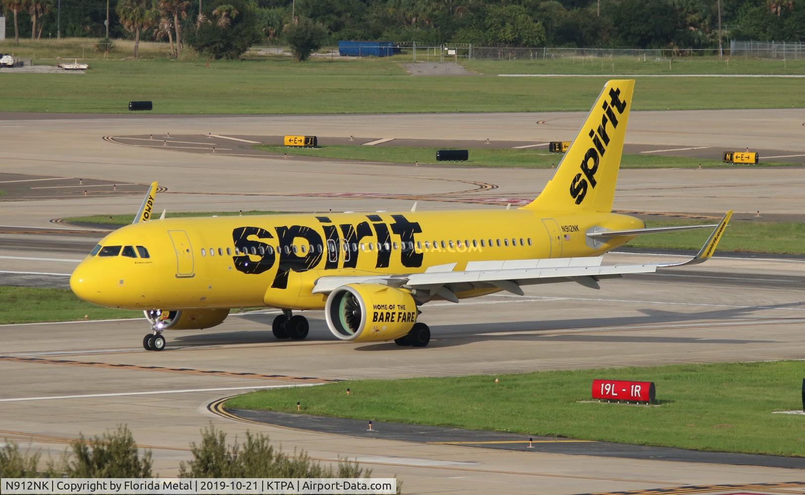 N912NK, 2018 Airbus A320-271N C/N 8038, TPA spotting 2019