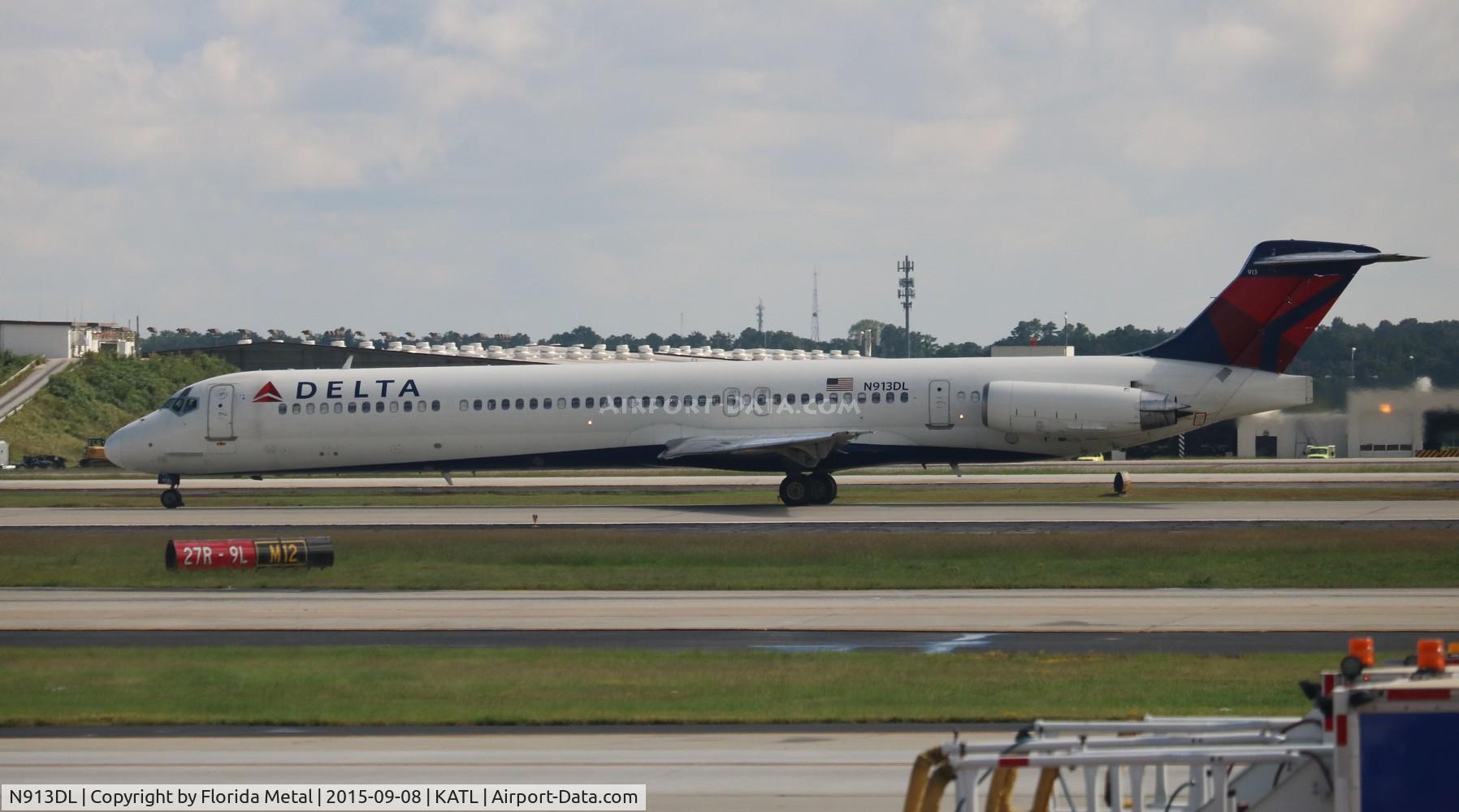 N913DL, 1988 McDonnell Douglas MD-88 C/N 49544, ATL spotting 2015