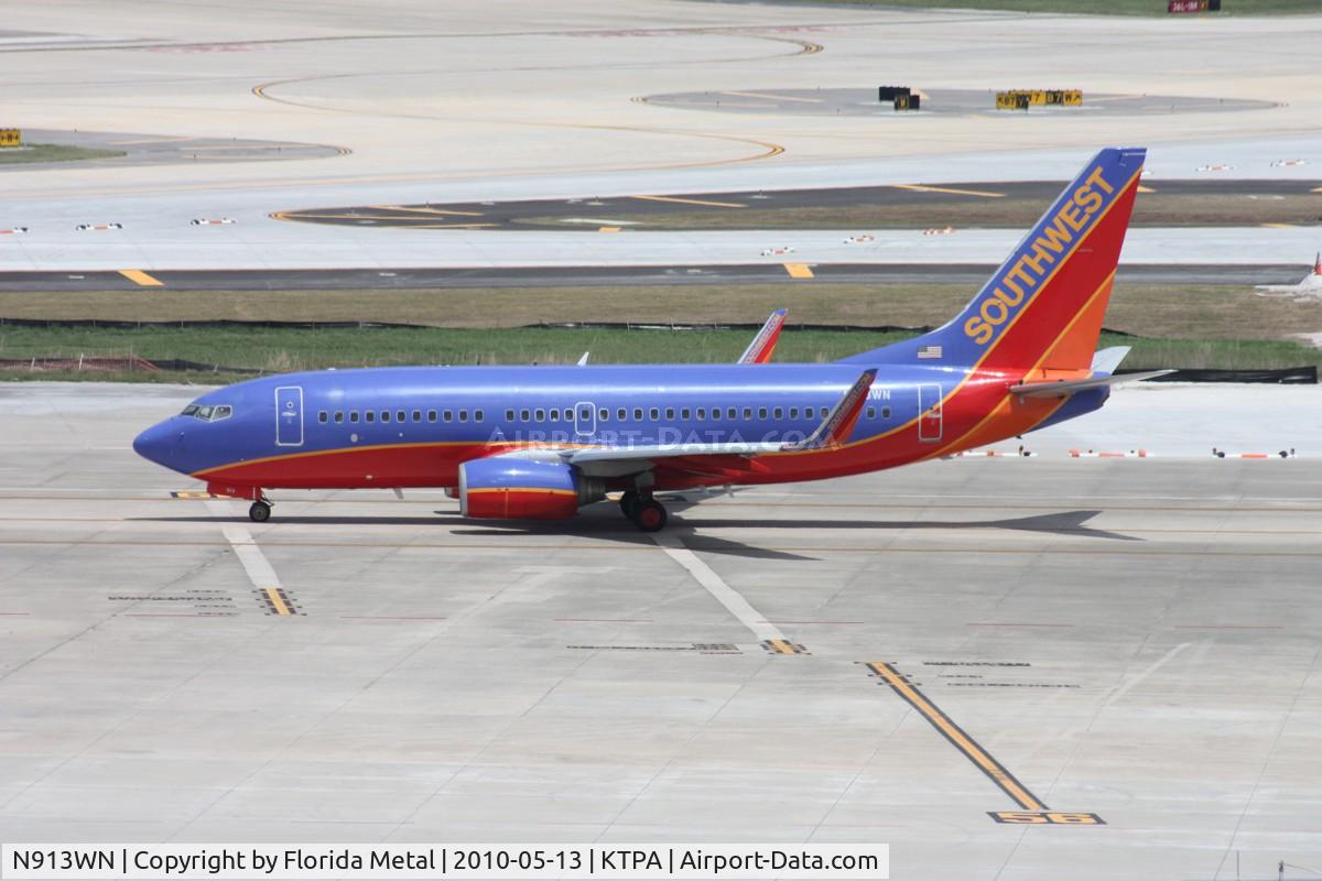 N913WN, 2008 Boeing 737-7H4 C/N 29840, TPA spotting 2010