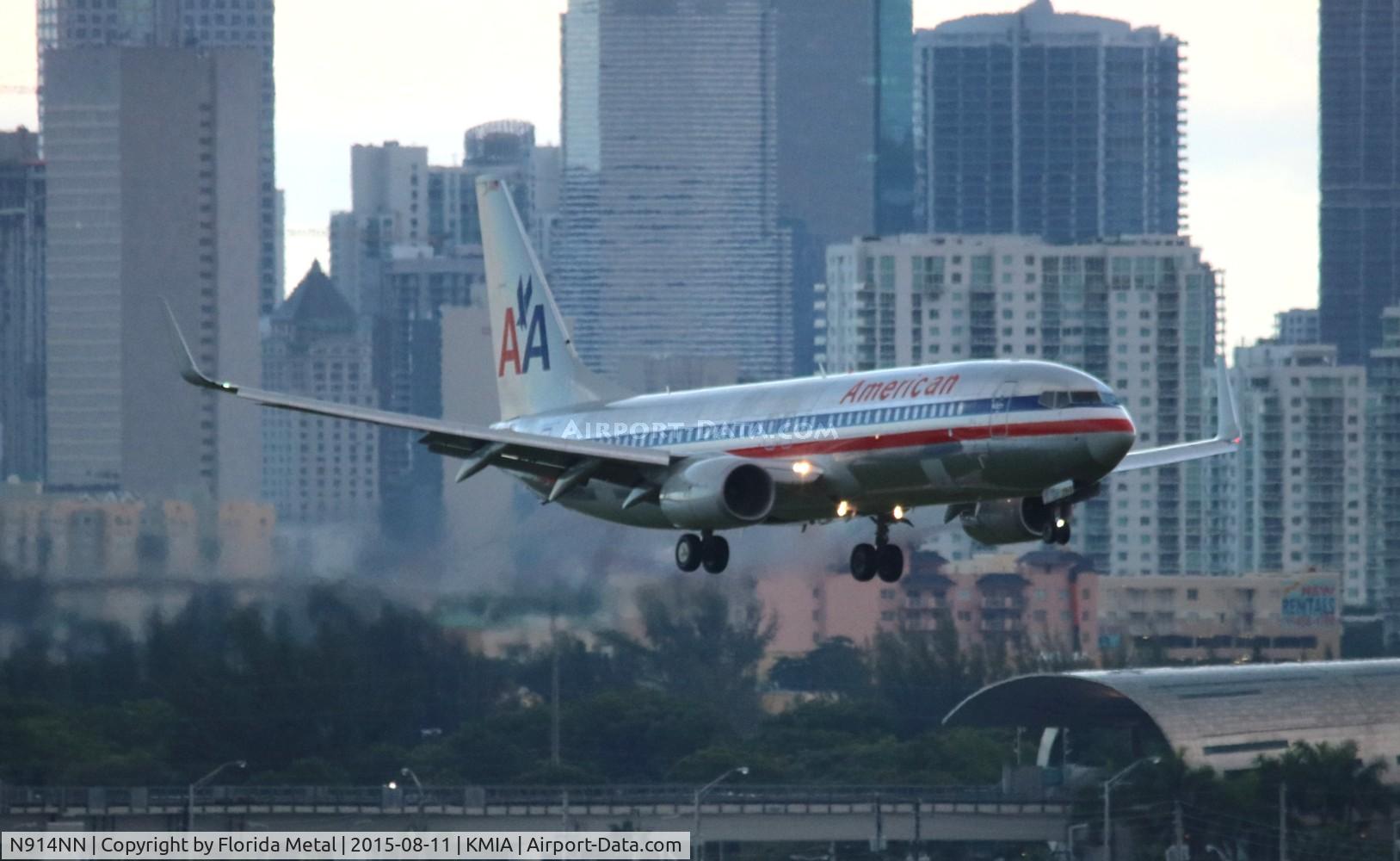 N914NN, 2012 Boeing 737-823 C/N 31161, MIA spotting 2015