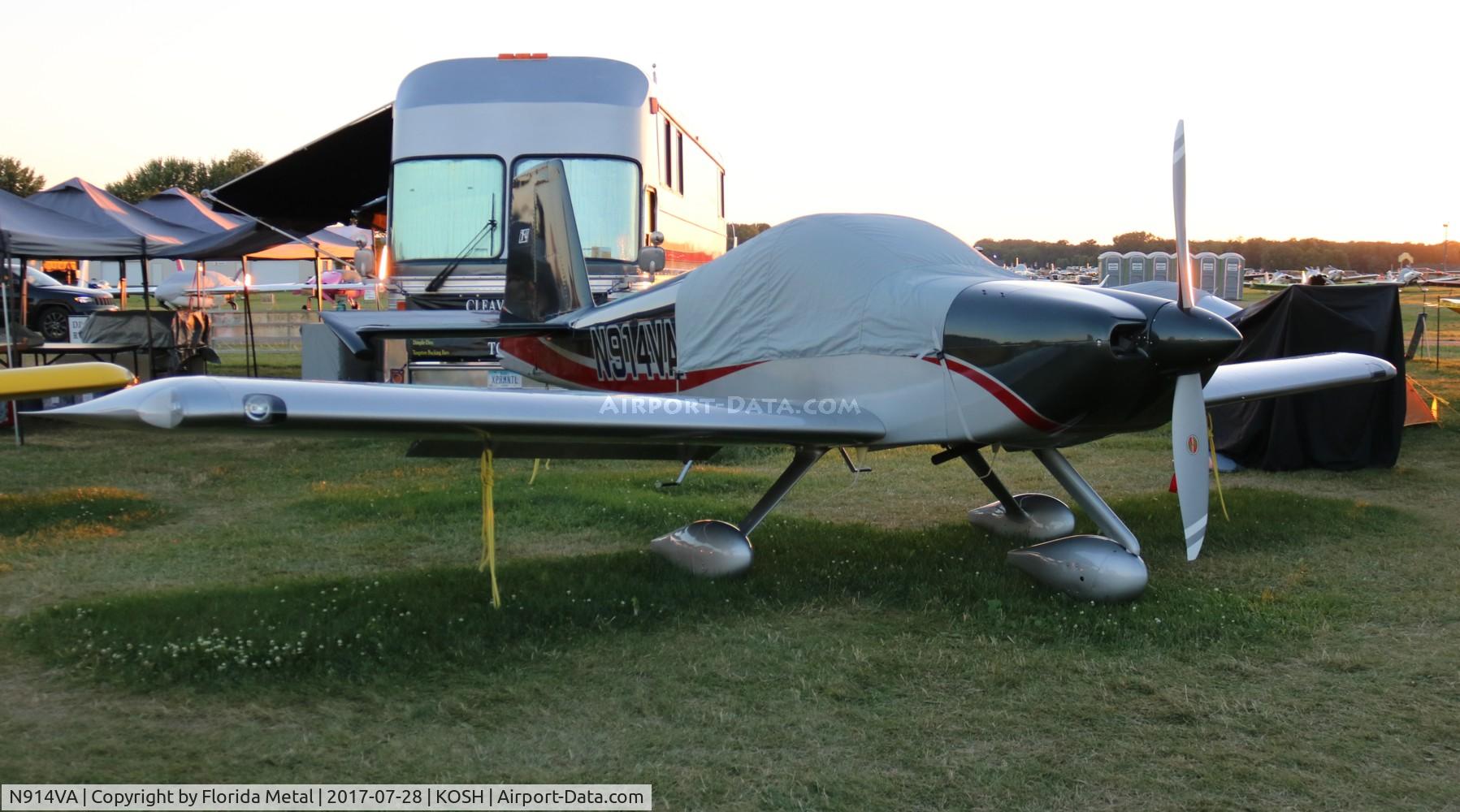 N914VA, 2015 Vans RV-14A C/N 140002, EAA OSH 2017