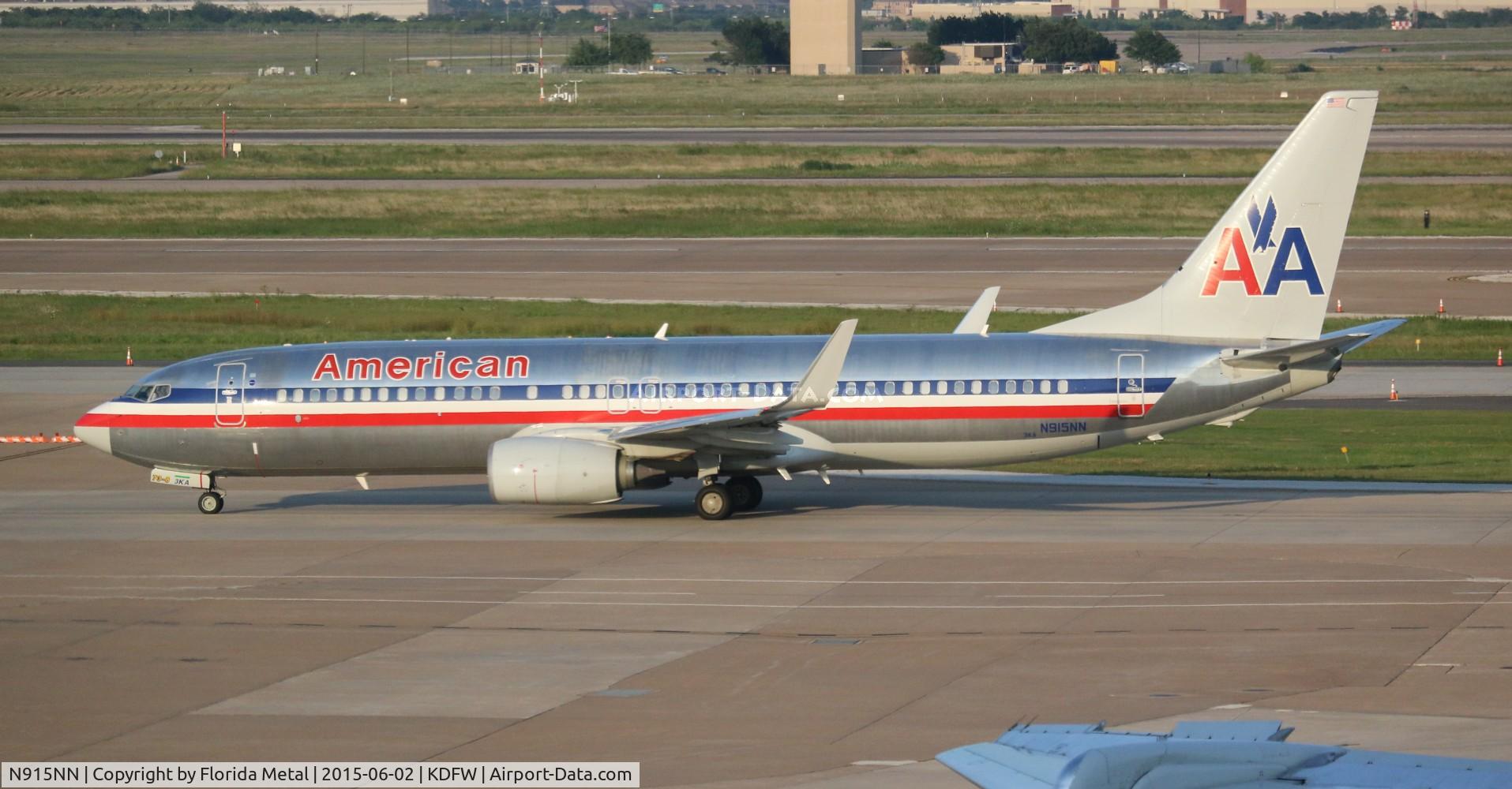 N915NN, 2013 Boeing 737-823 C/N 33227, DFW spotting 2015