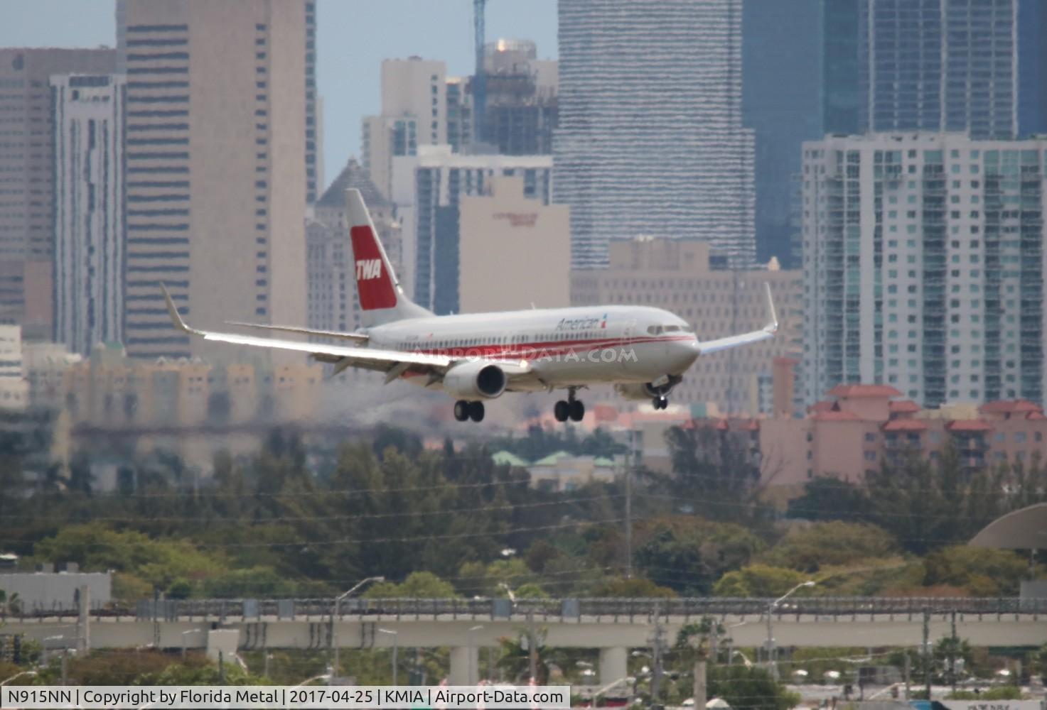 N915NN, 2013 Boeing 737-823 C/N 33227, MIA spotting 2017