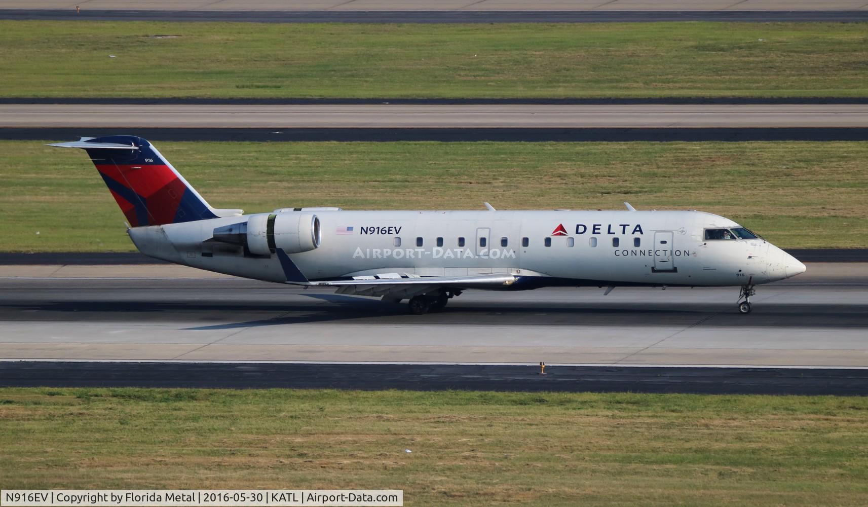 N916EV, 2003 Bombardier CRJ-200ER (CL-600-2B19) C/N 7757, ATL spotting 2016