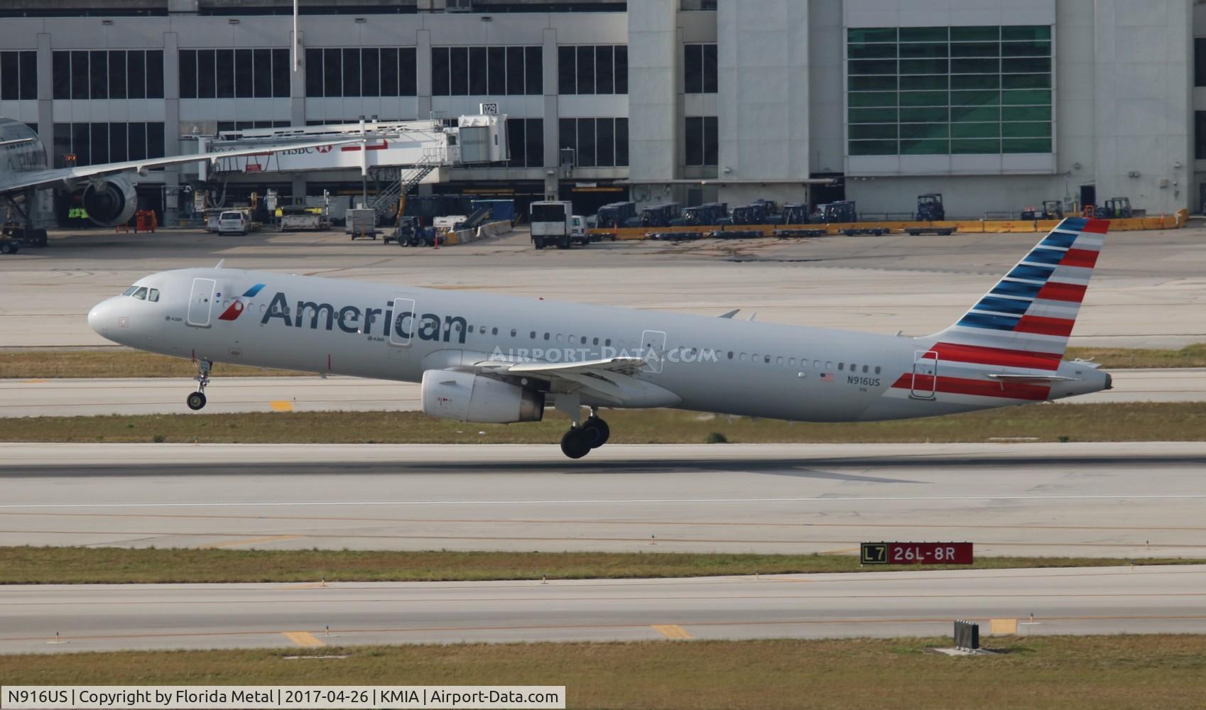 N916US, 2014 Airbus A321-231 C/N 6420, MIA spotting 2017