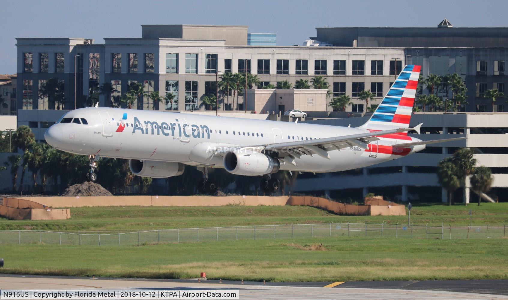 N916US, 2014 Airbus A321-231 C/N 6420, TPA spotting 2018