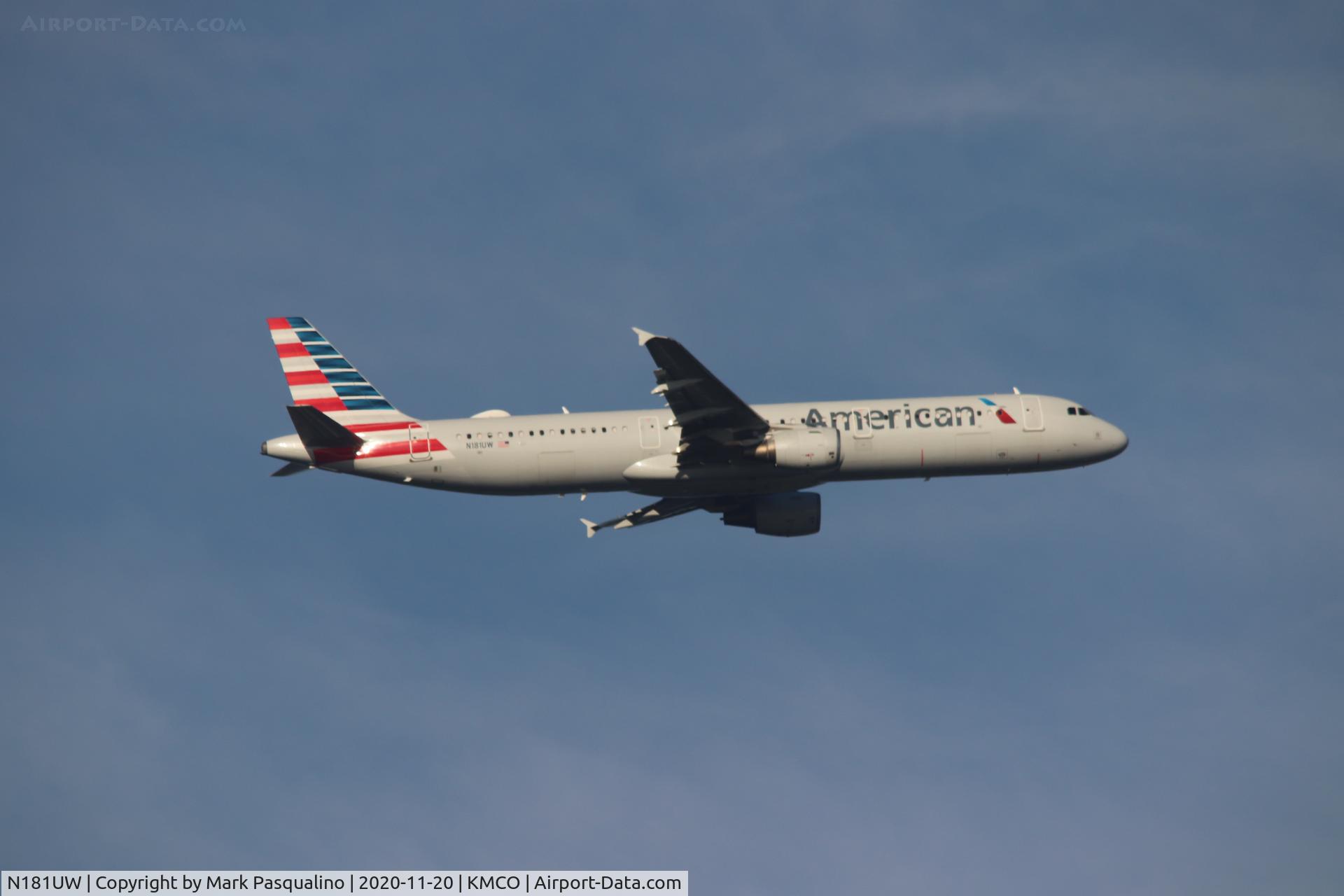 N181UW, 2001 Airbus A321-211 C/N 1531, Airbus A321-211