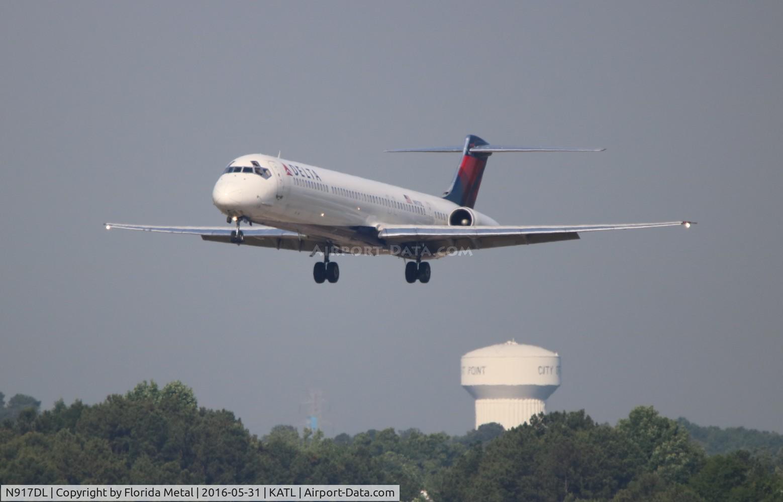 N917DL, 1988 McDonnell Douglas MD-88 C/N 49573, ATL spotting 2016