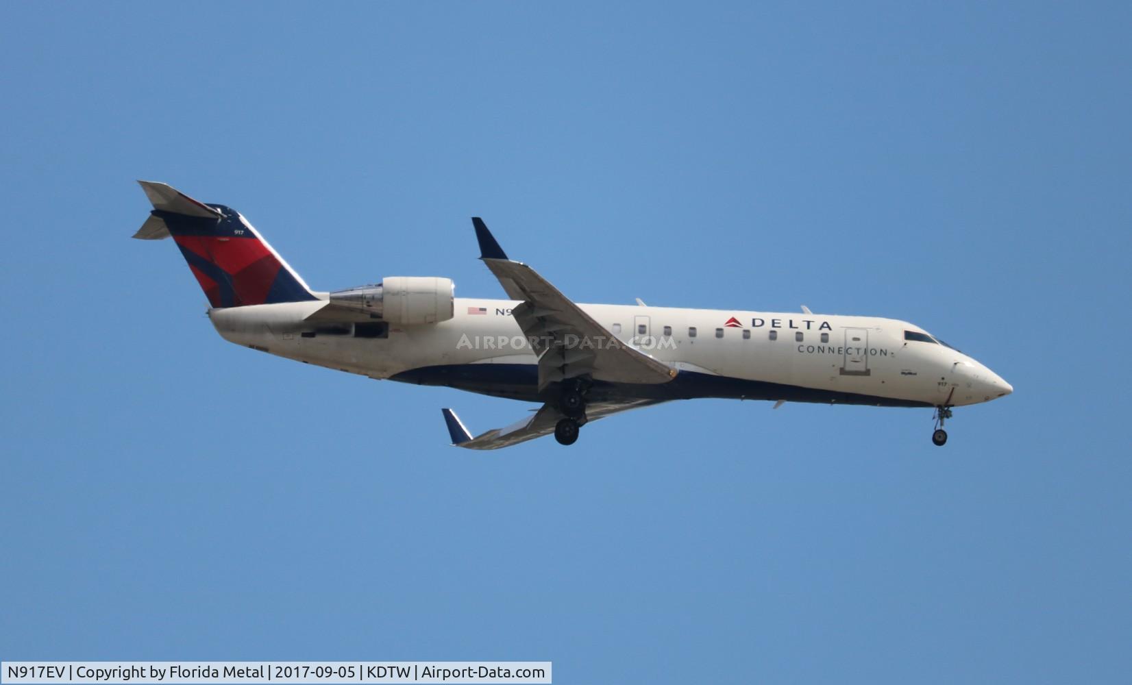 N917EV, 2003 Bombardier CRJ-200ER (CL-600-2B19) C/N 7769, DTW spotting 2017
