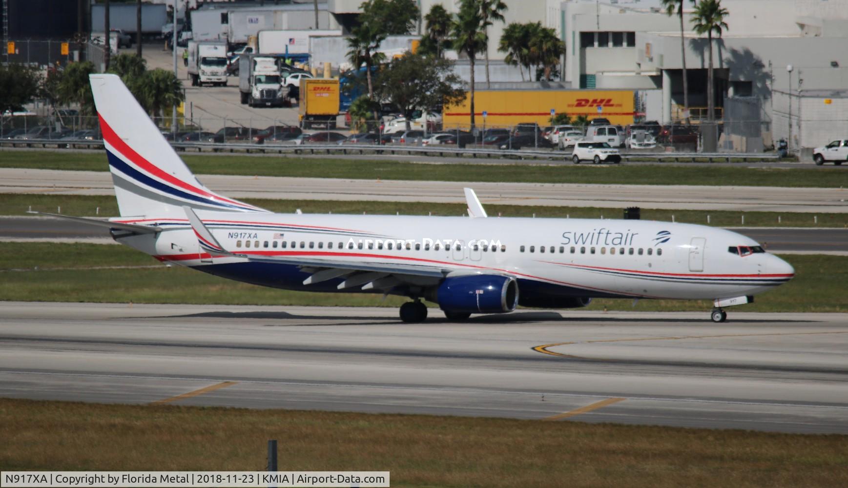 N917XA, 2002 Boeing 737-86J C/N 32917, MIA spotting 2018