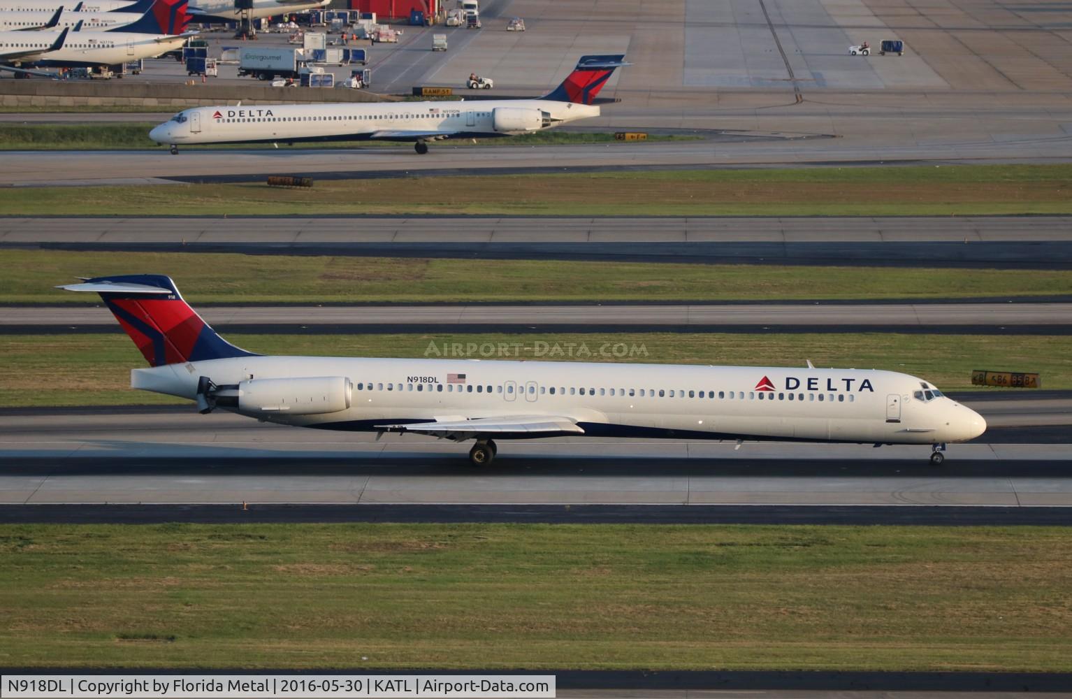 N918DL, 1988 McDonnell Douglas MD-88 C/N 49583, ATL spotting 2016