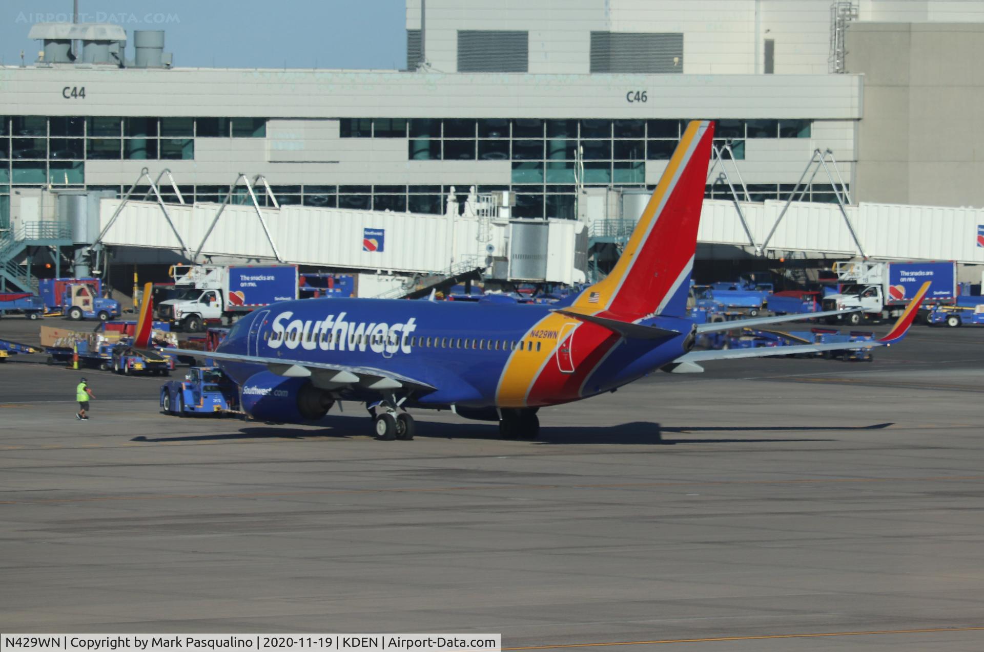 N429WN, 2002 Boeing 737-7H4 C/N 33658, Boeing 737-7H4