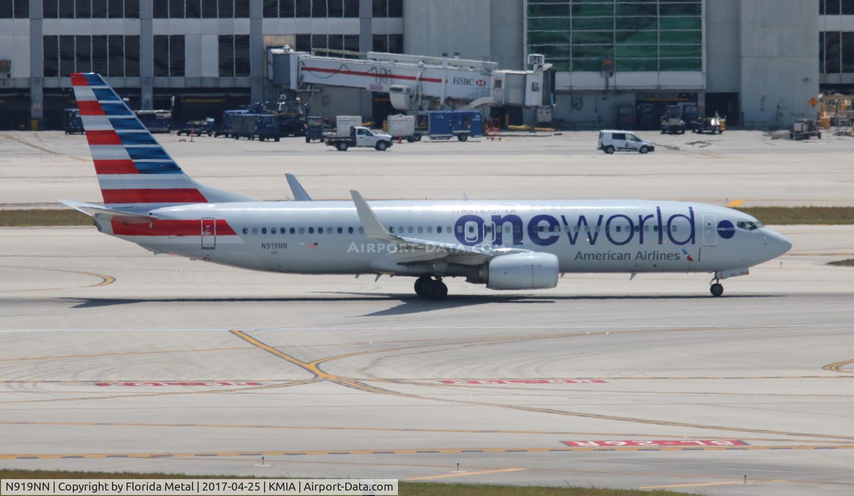 N919NN, 2013 Boeing 737-823 C/N 29573, MIA spotting 2017