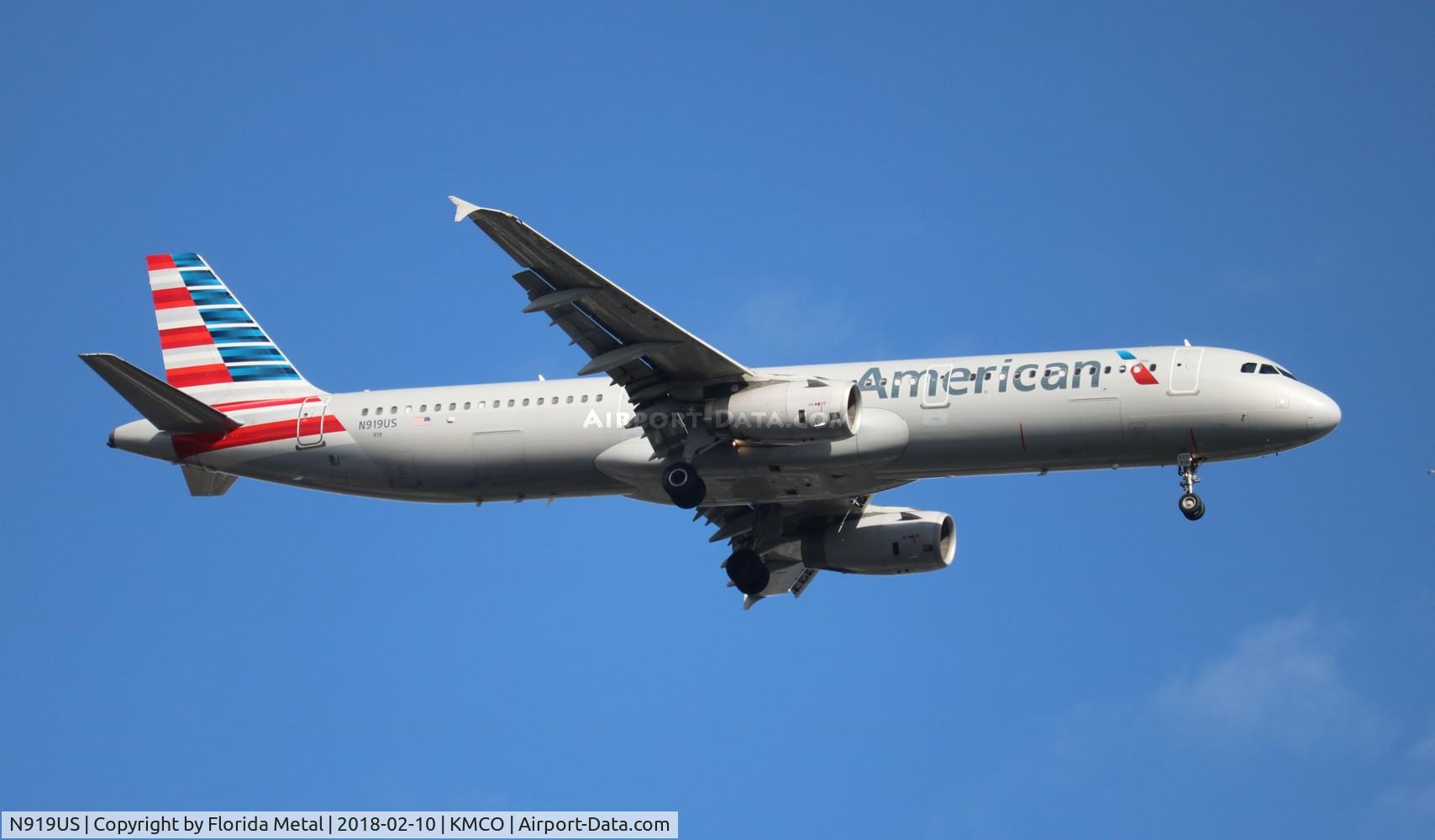 N919US, 2015 Airbus A321-231 C/N 6479, MCO spotting 2018
