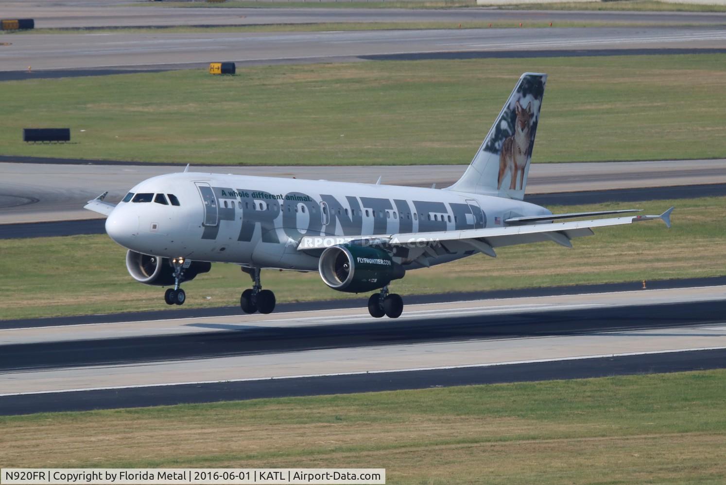 N920FR, 2003 Airbus A319-111 C/N 1997, ATL spotting 2016