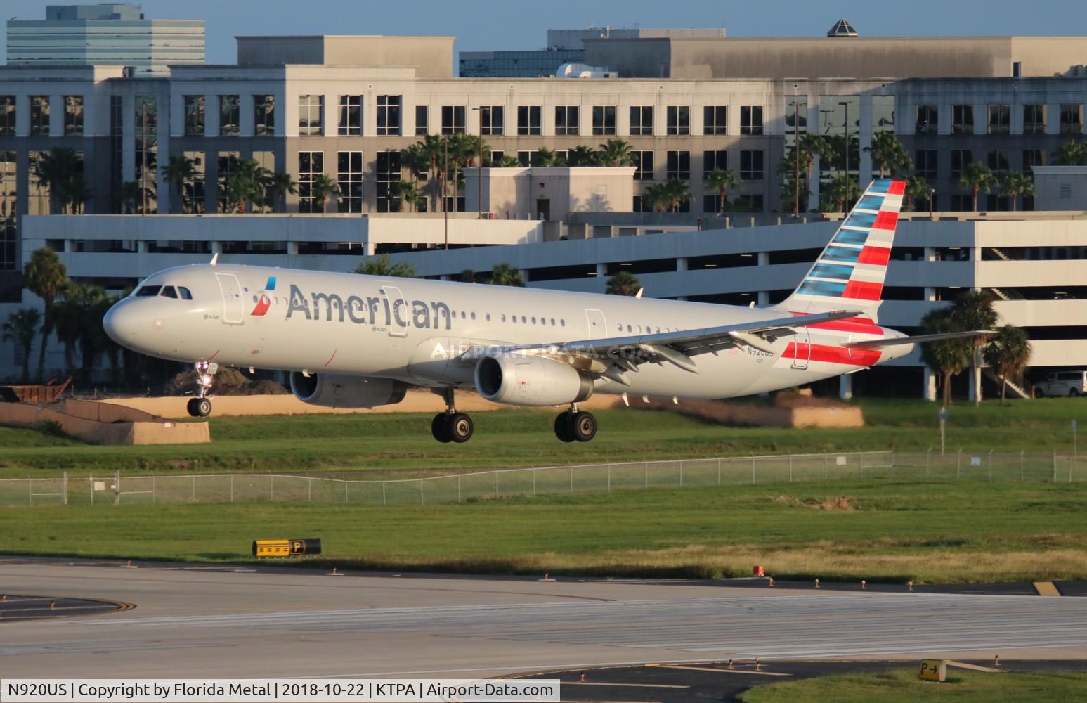 N920US, 2015 Airbus A321-231 C/N 6490, TPA spotting 2018